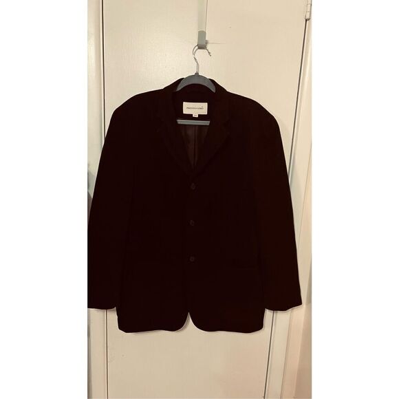 Pronto - Uomo Black Wool Blend Blazer Jacket Womens Size M - Picture 9 of 9